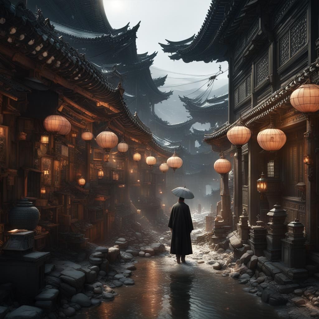 Epic Korea: Dramatic Maximalist Digital Painting