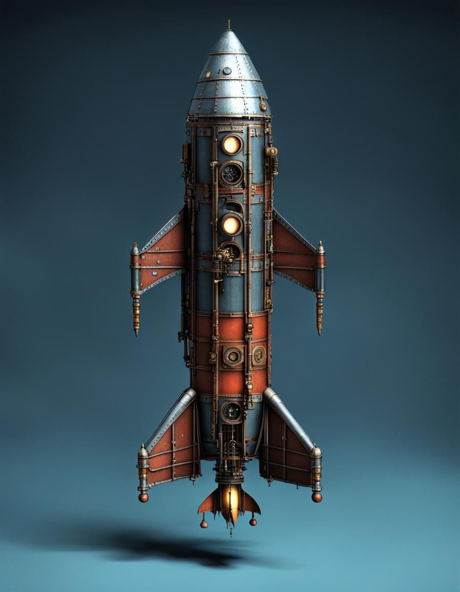 Steampunk Rocket Design