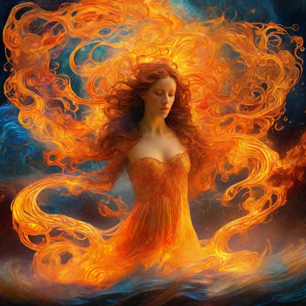 Surreal Elemental Fantasy in Ethereal Art Style