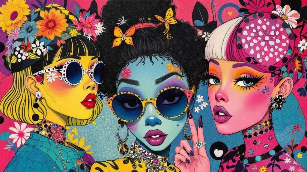 Abstract Geometric Artwork in Modern Style