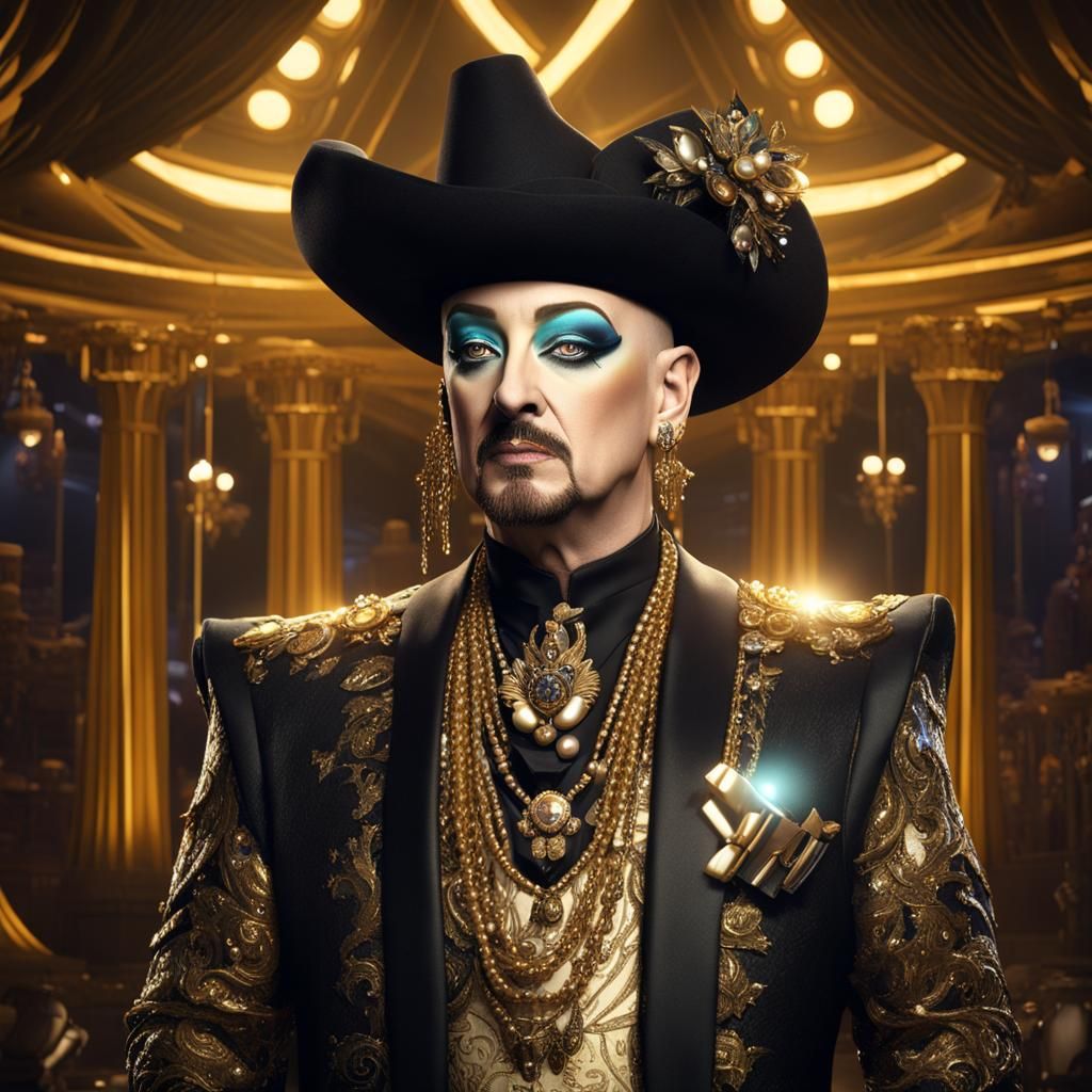 Boy George: Portrait in Gold and Black