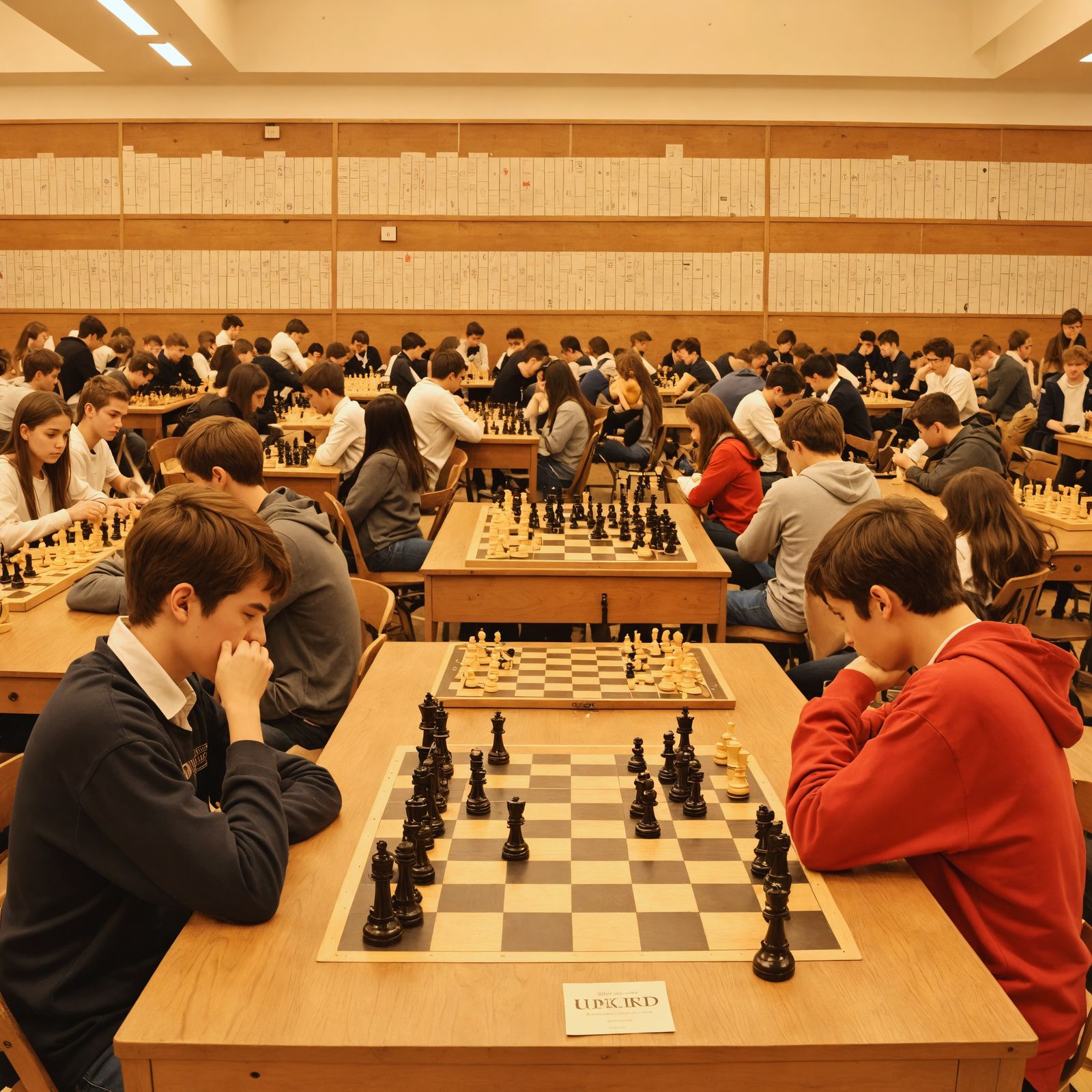 Students Engage in High School Chess Club with Friends and T...