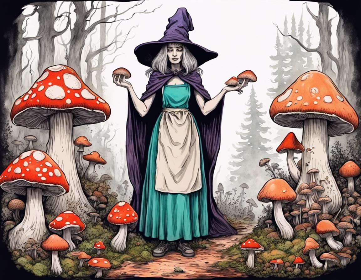Forest Witch Creates Mushroom Golem Housemaid