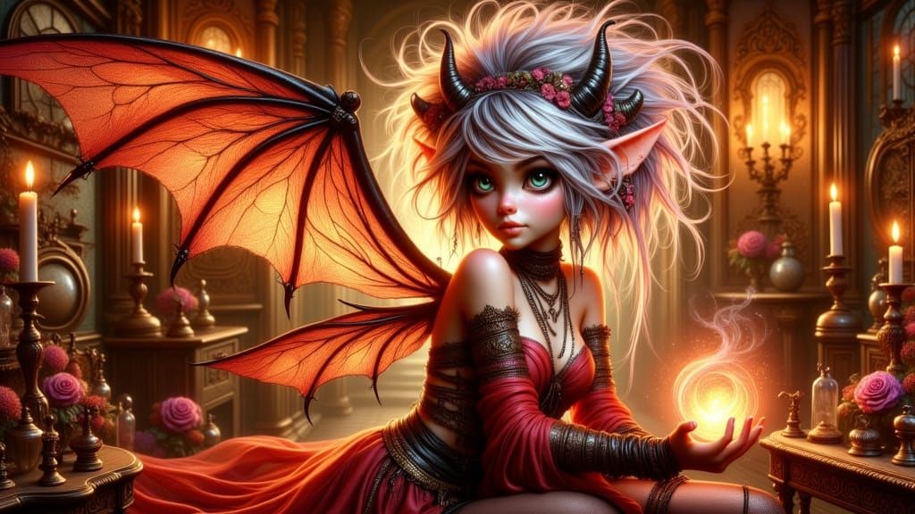 Punk Bohemian Demon Pixie Babe