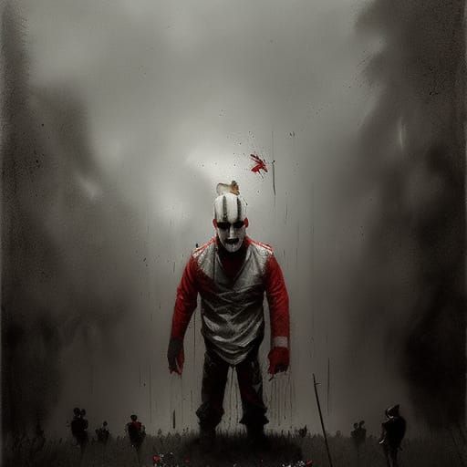 Sinister Patriotic Clown, Baroque Style