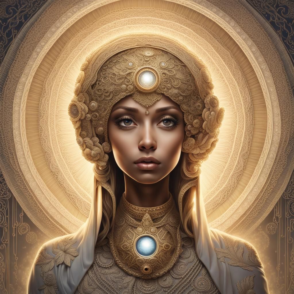 Detailed Spiritual Advisor with Halo of Light