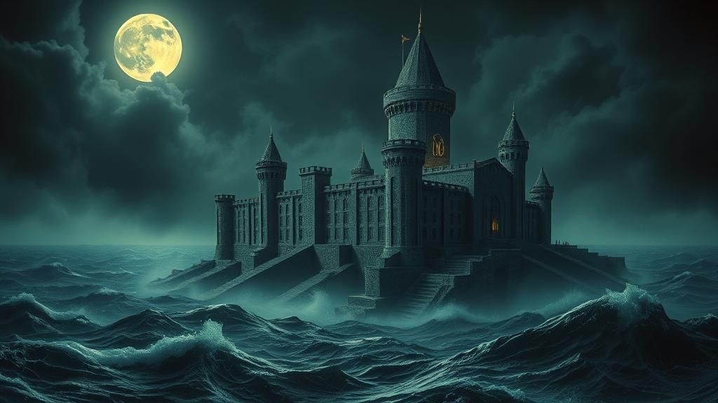 Majestic Impossible Castle in Escher Style