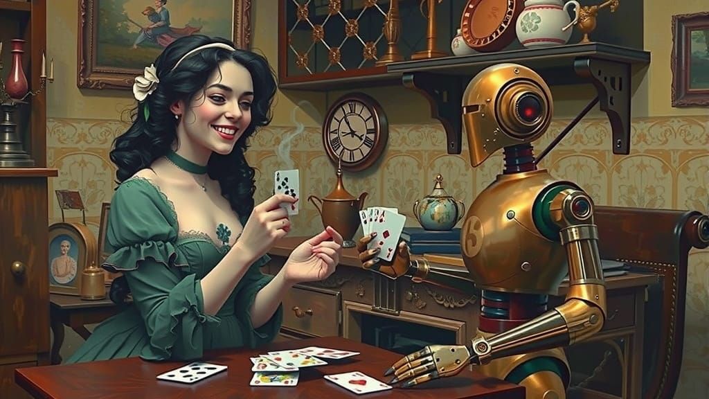 Victorian Fairy and Robot Card Game