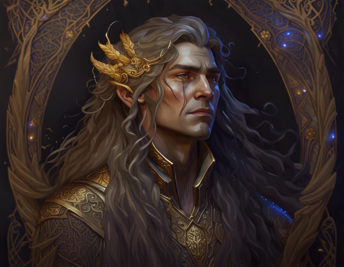 Elvish Mage Singing and Summoning Wood Golems