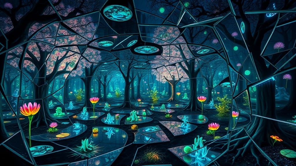 Surreal Dreamscape in Bio Art Style
