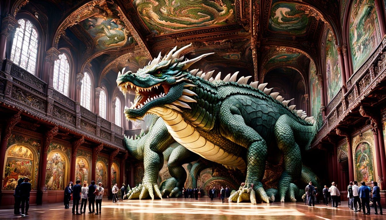 DRAGON SCULPTURE COMES TO LIFE