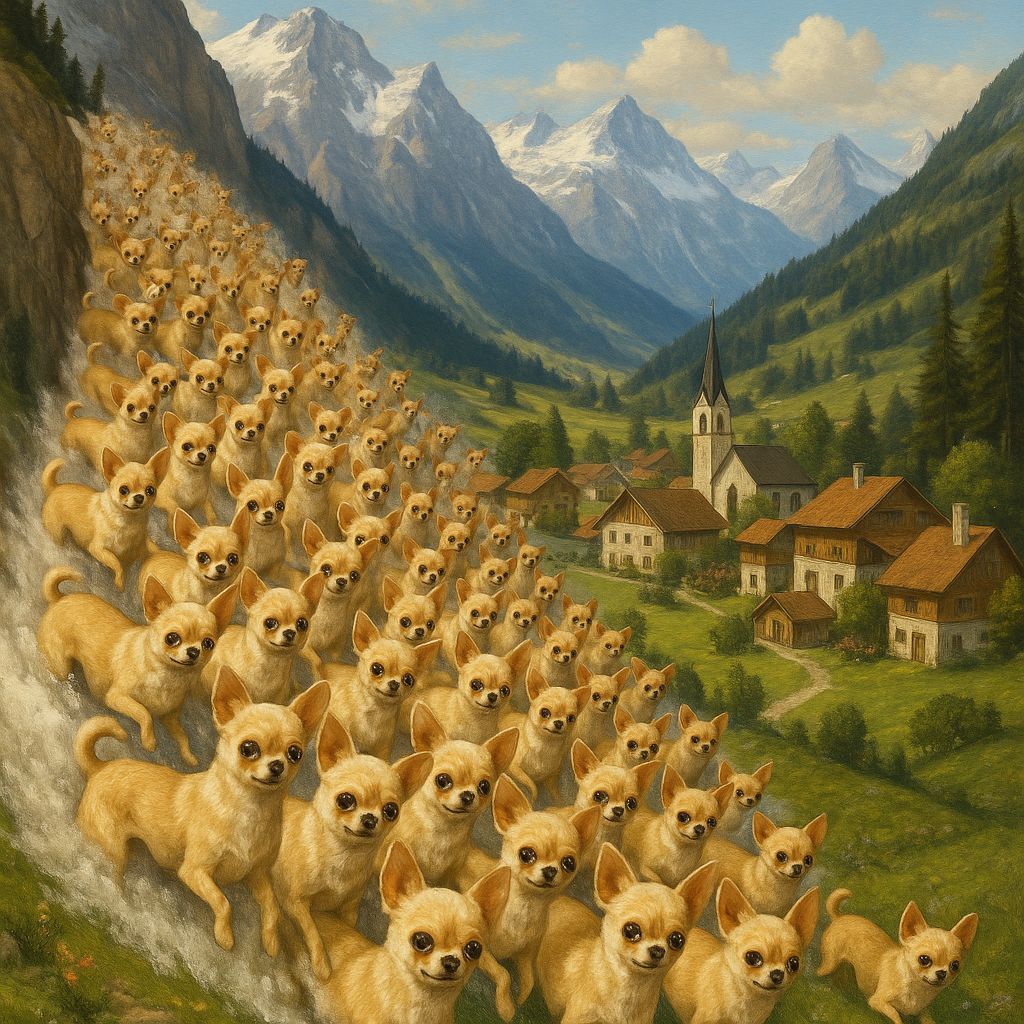 Chihuahua Avalanche Descends on Mountain Village