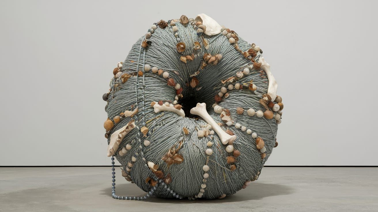 Textile Sculpture Inspired by Art Brut