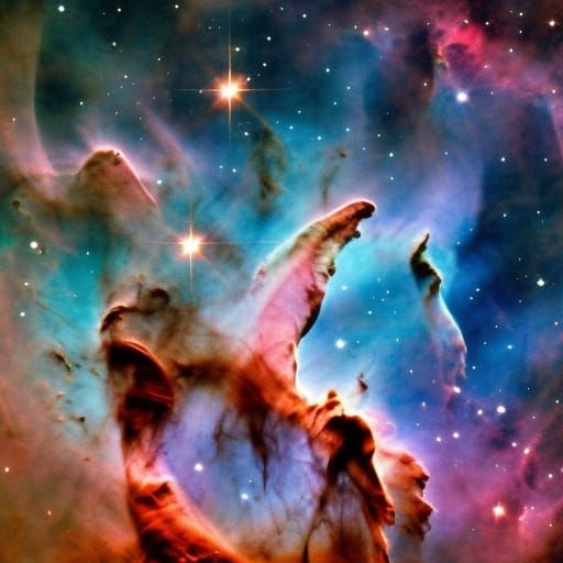 Hyperrealistic Carina Nebula in Stunning Detail