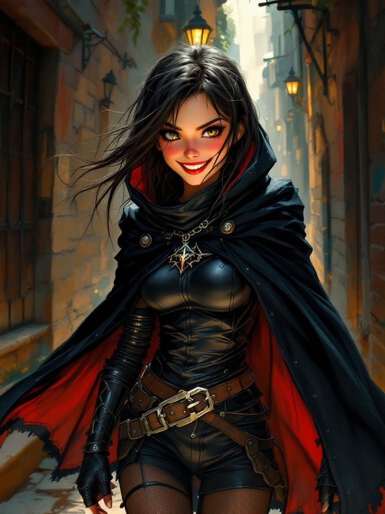 Mischief in the Shadows, in Whimsical Fantasy Style