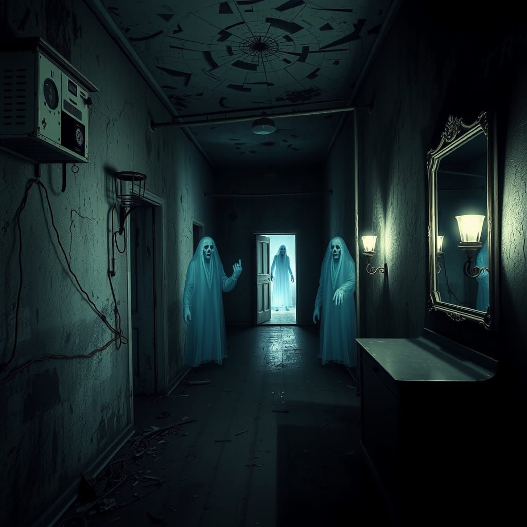 Abandoned Asylum Echoes with Haunting Atmosphere