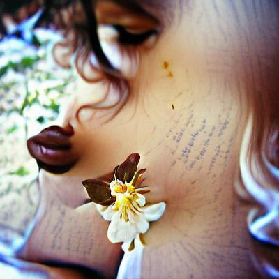 Porcelain Doll Beauty with Floral and Dark Undertones