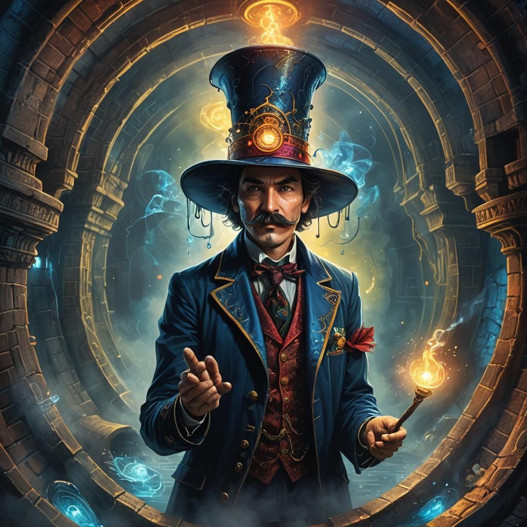 Mystical Magician in Sewer Creates Psychedelic Illusions