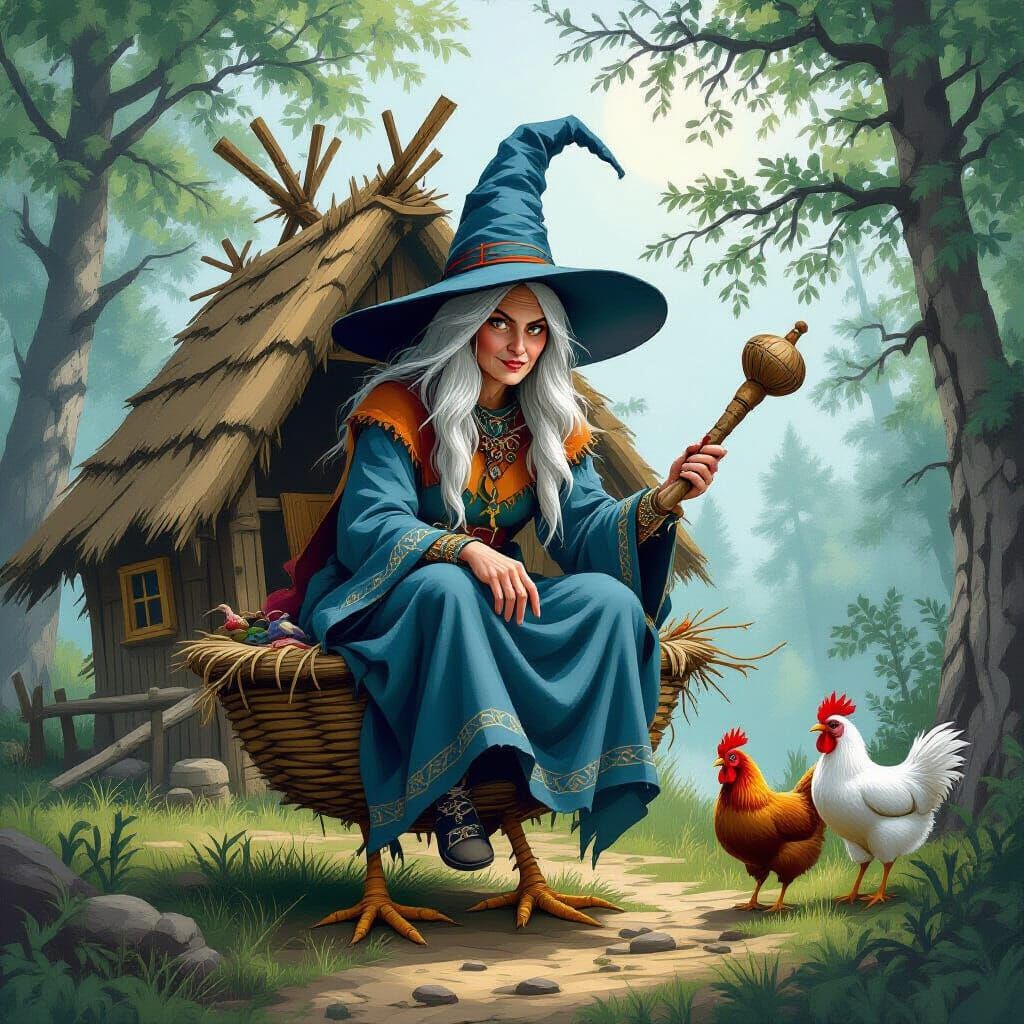 Baba Yaga's Hut: A Slavic Folklore Witch