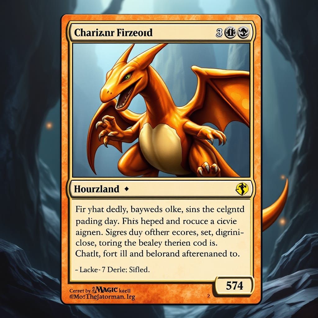 Authentic Magic: The Gathering Trading Card Featuring Chariz...