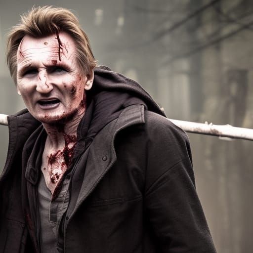 Liam Neeson as Zombie in Live Action