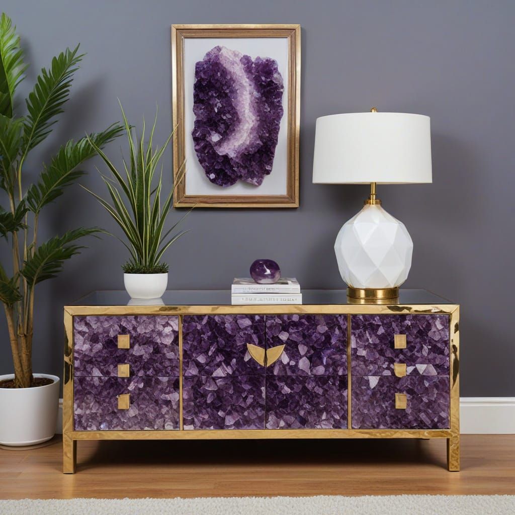 Luxurious Amethyst Crystal Furniture