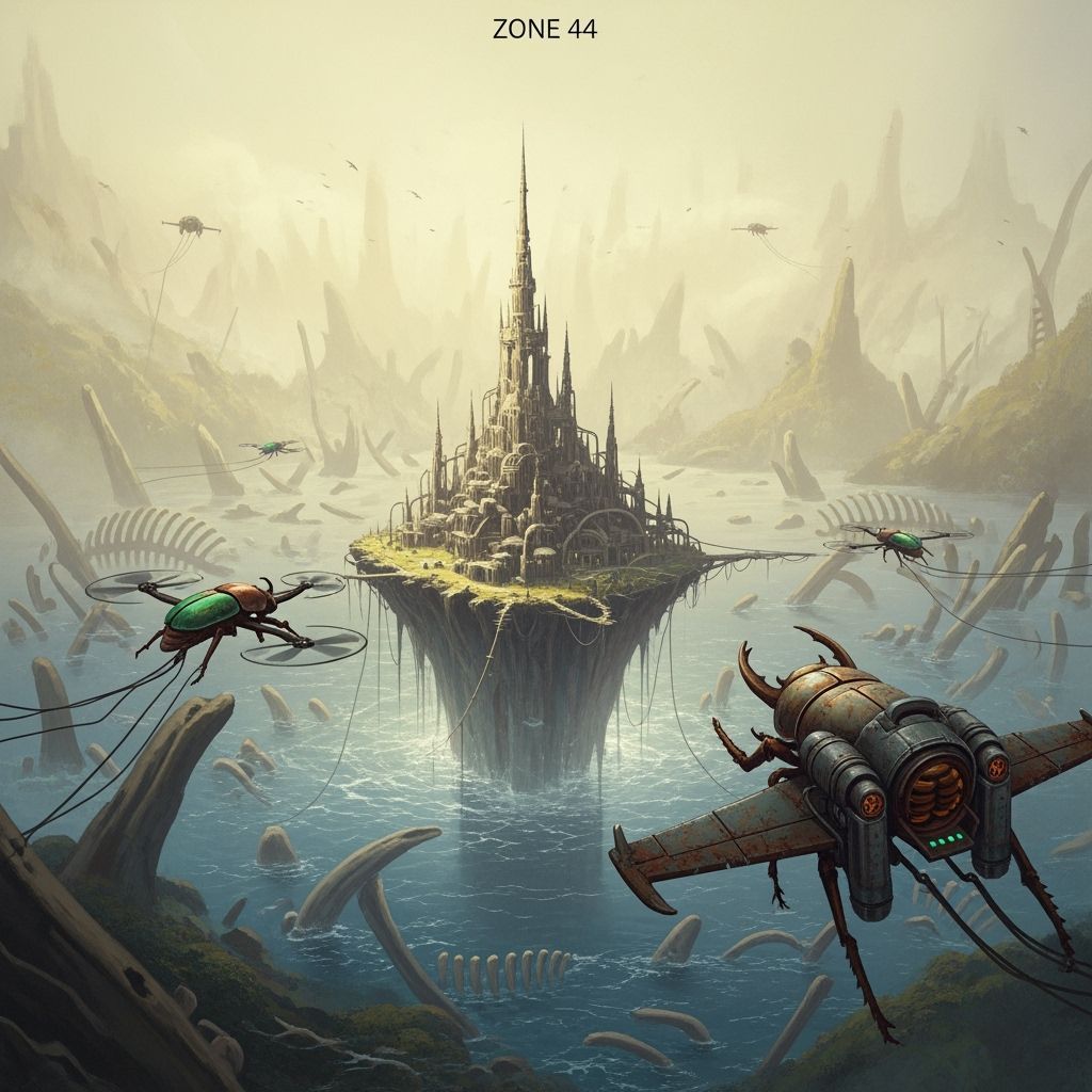 Zone 44: Island Holm in Futuristic Industrial Style