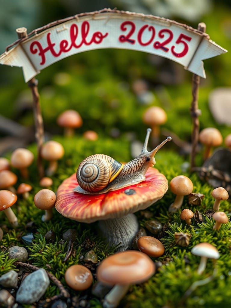 Whimsical Winter Wonderland of a Snail's Delight