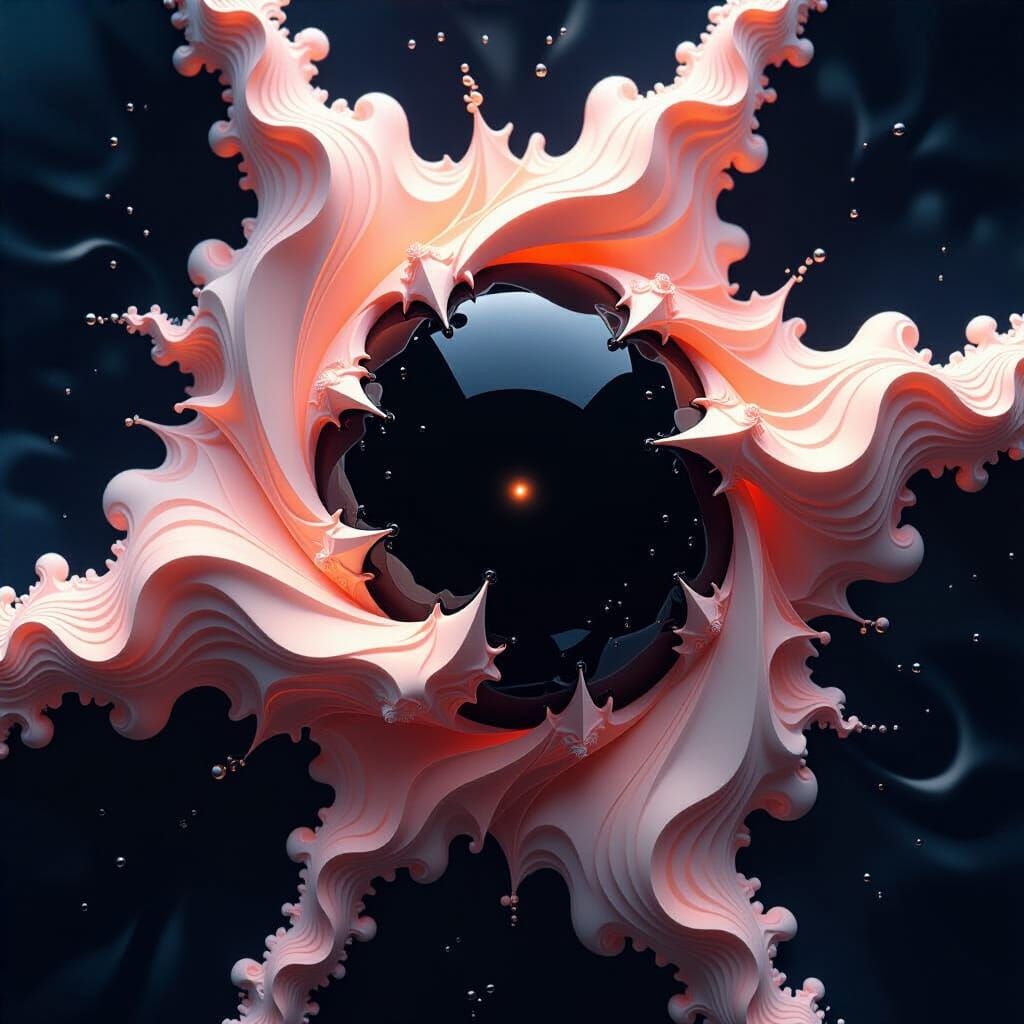 Cosmic Fractal Singularity with Plasma Accretion in GLSL