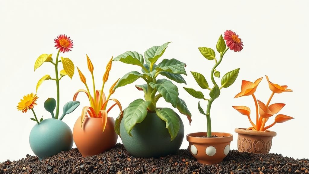 Surreal Botanical Wonders in Whimsical Style