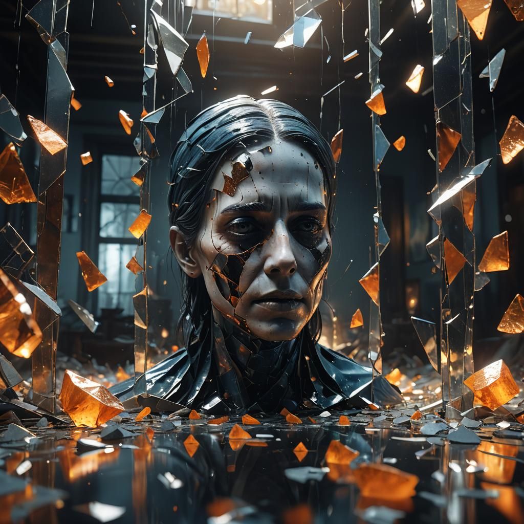 Haunting Ghost in a Shattered Mirror