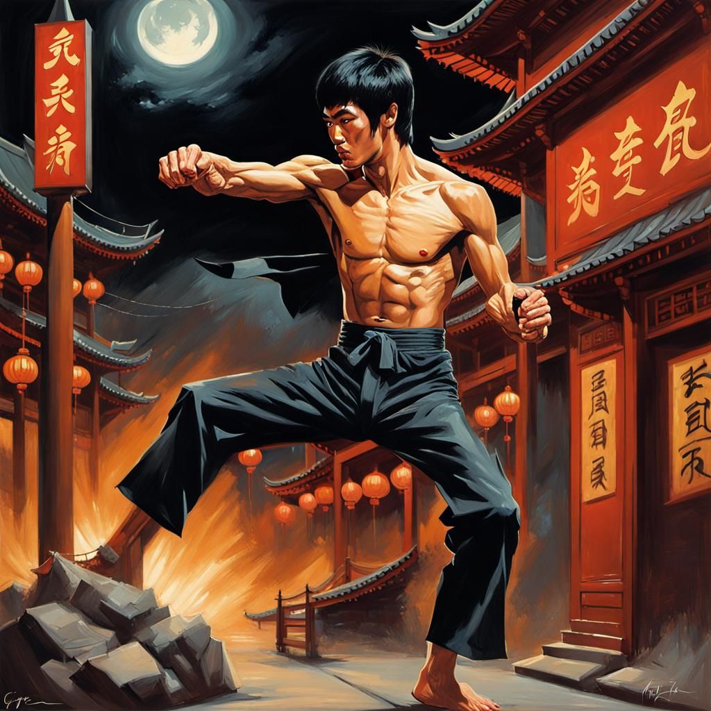 Bruce Lee Fight in Chinatown, Sinister Art