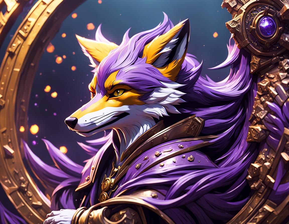 Krimson The Fox Twitch TV Splash Screen Art