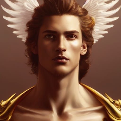 Angelic Prince of Heaven with Gold Accessories
