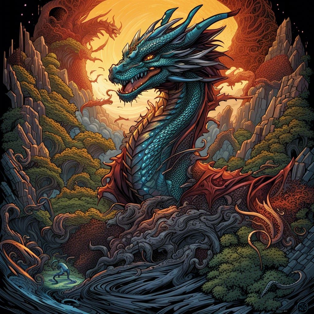 Dragon Universe Comic Book Art