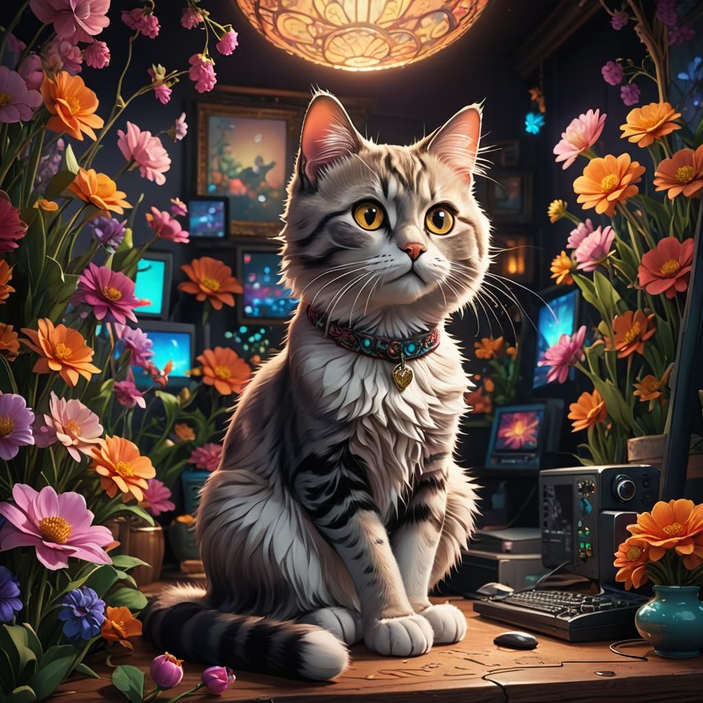 Cartoon Cat at Freese Studio in Whimsical Style