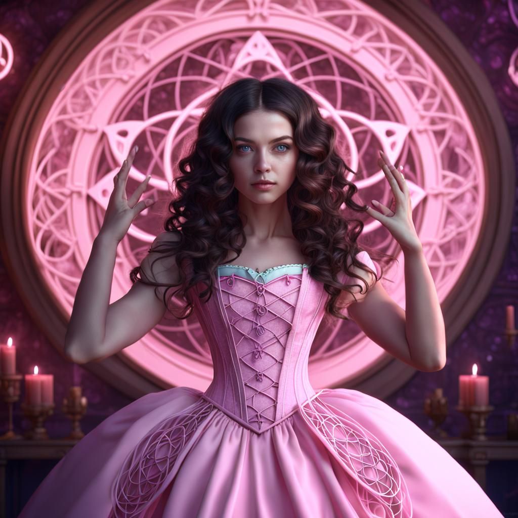 Geometric Spell: Witchcraft in Detailed Matte Painting