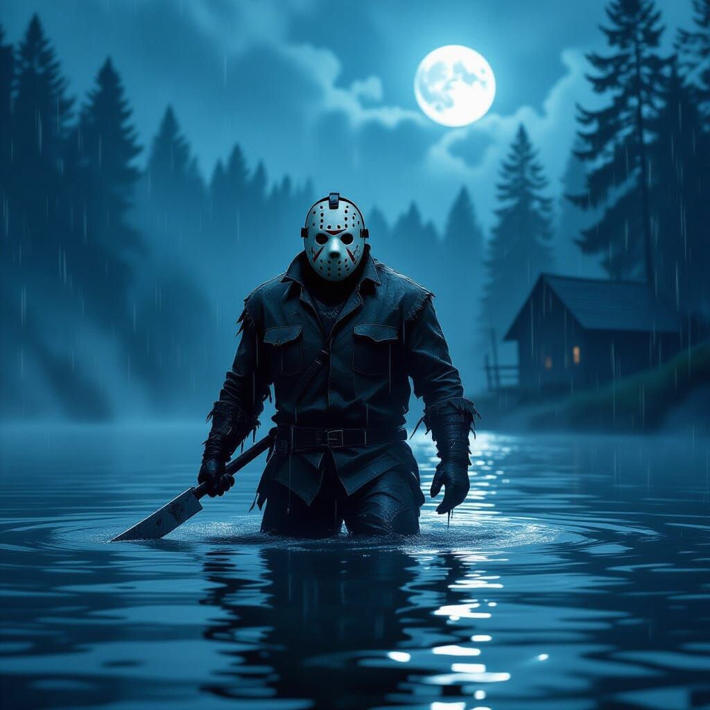 Jason Voorhees Rises From Crystal Lake