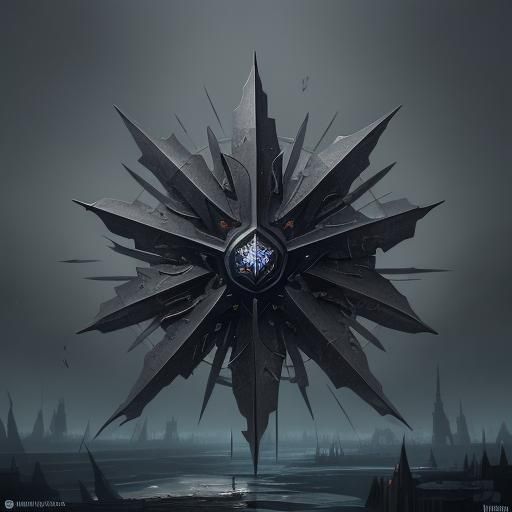 Corrupted Iron Blossom: Detailed Matte Painting