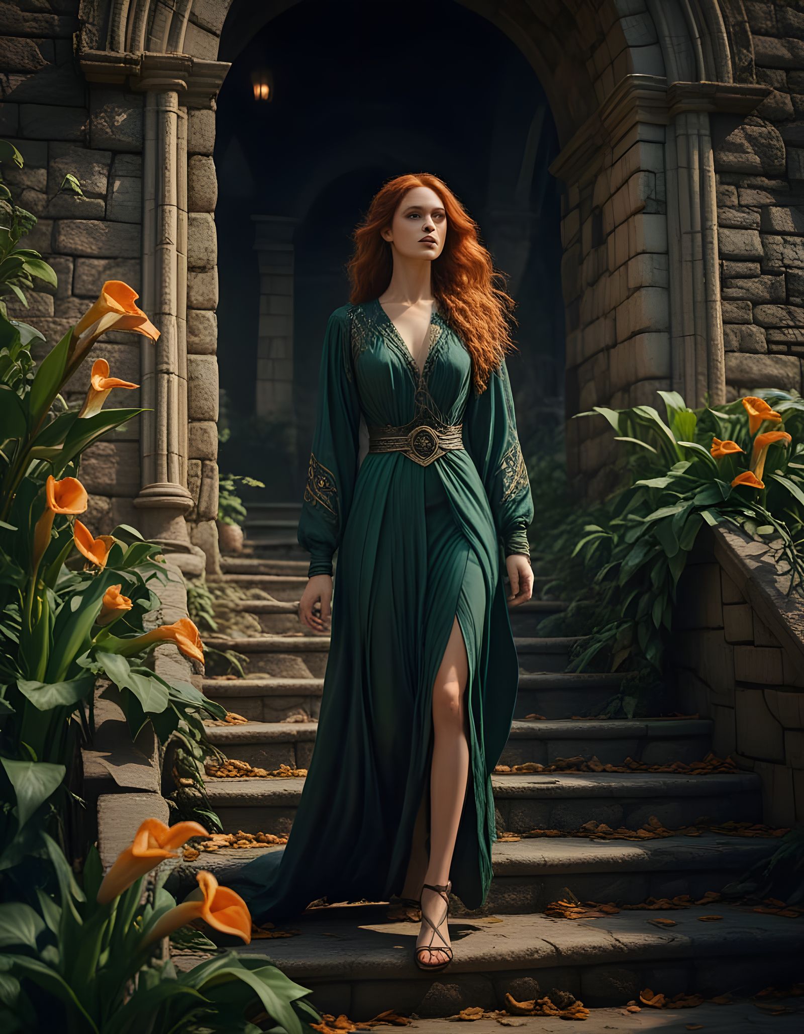 Mysterious Frog Prince in Castle with Powerful Wizard and Lo...