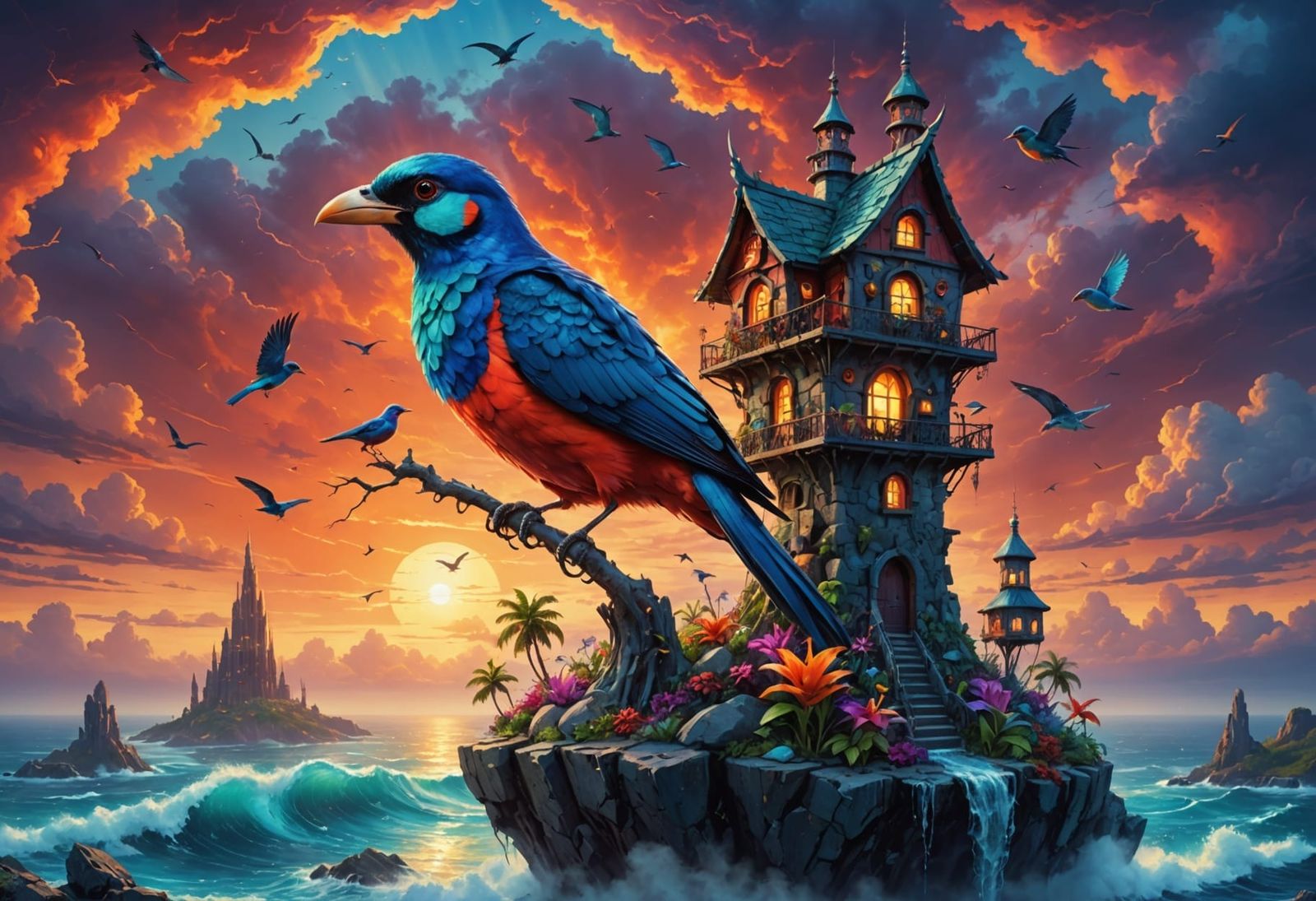 Paradise Bird Flies to Rokoko Bird House