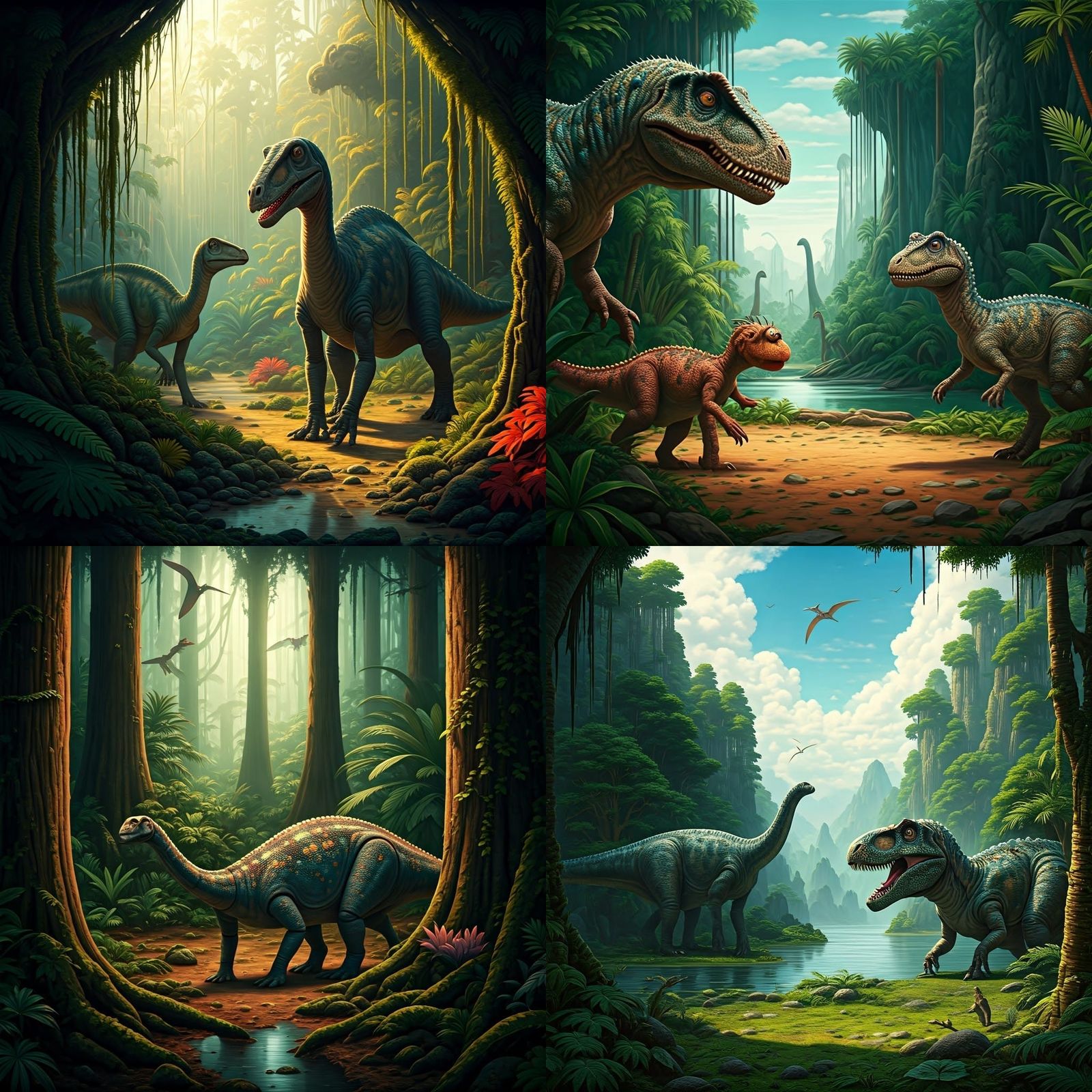Prehistoric World in Vibrant Color