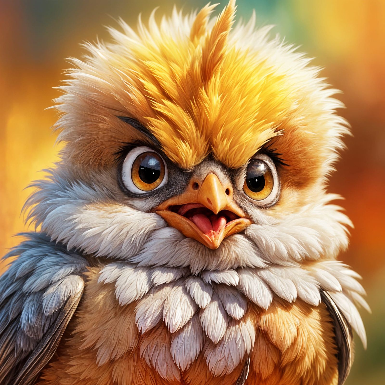 Grumpy Chick Image