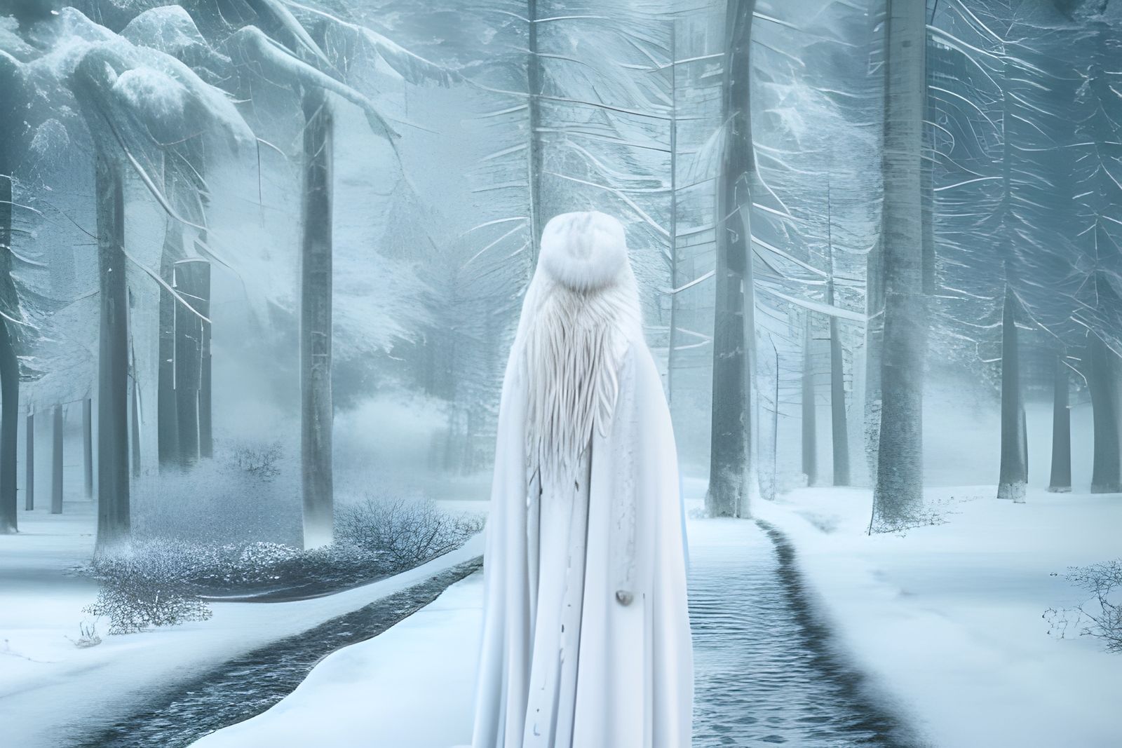 Enchanting Narnia Winter Landscape with White Witch