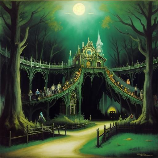 Friendly Vampire Theme Park in Classical Style