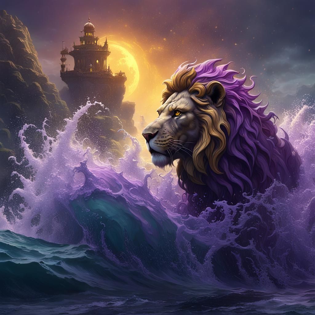 Water Lion: Dark Fantasy Concept Art