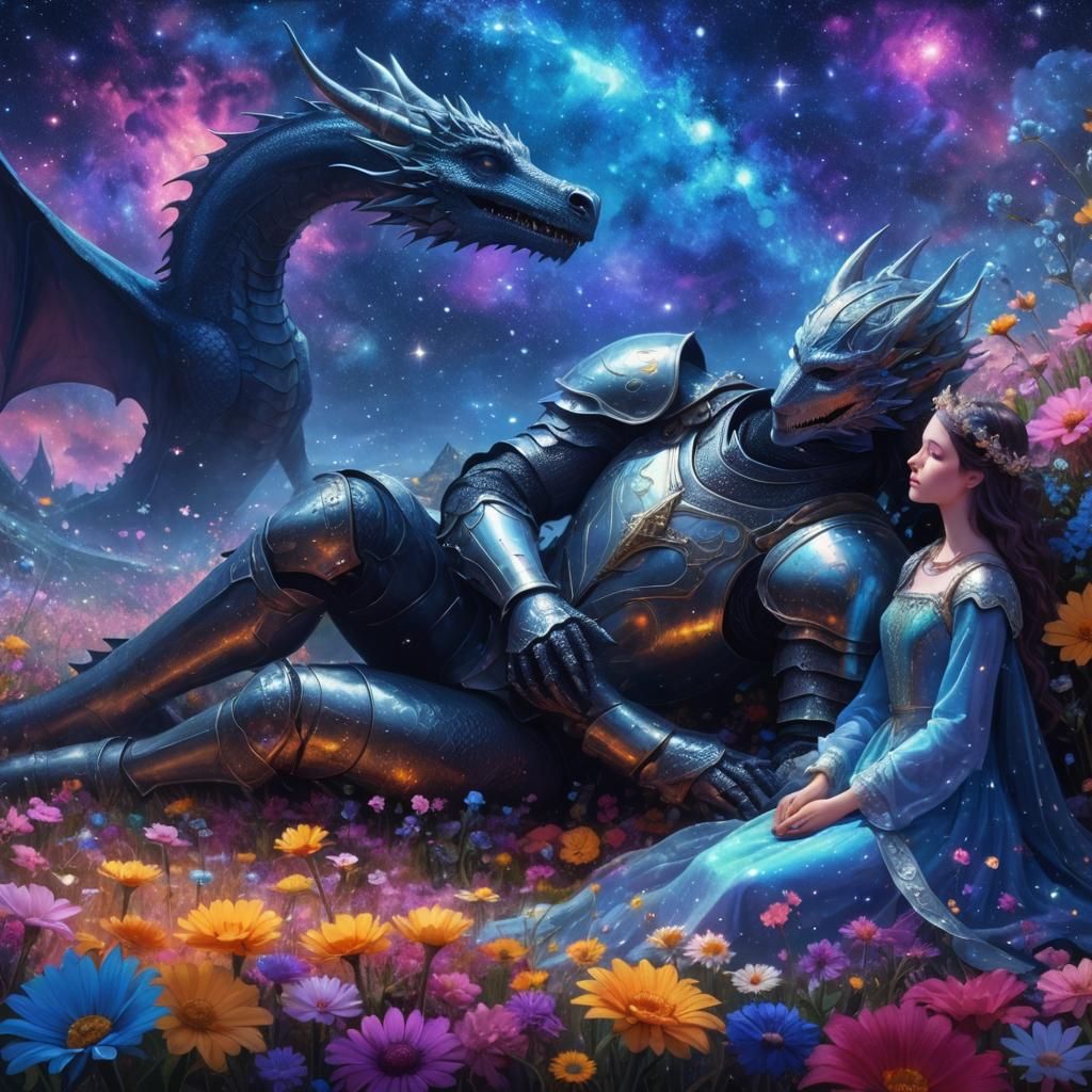 Sleeping Knight, Princess, and Dragon in Astral Field