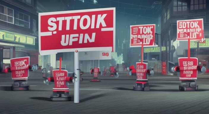 Robots Strike in Cyberpunk Factory, Year 3000