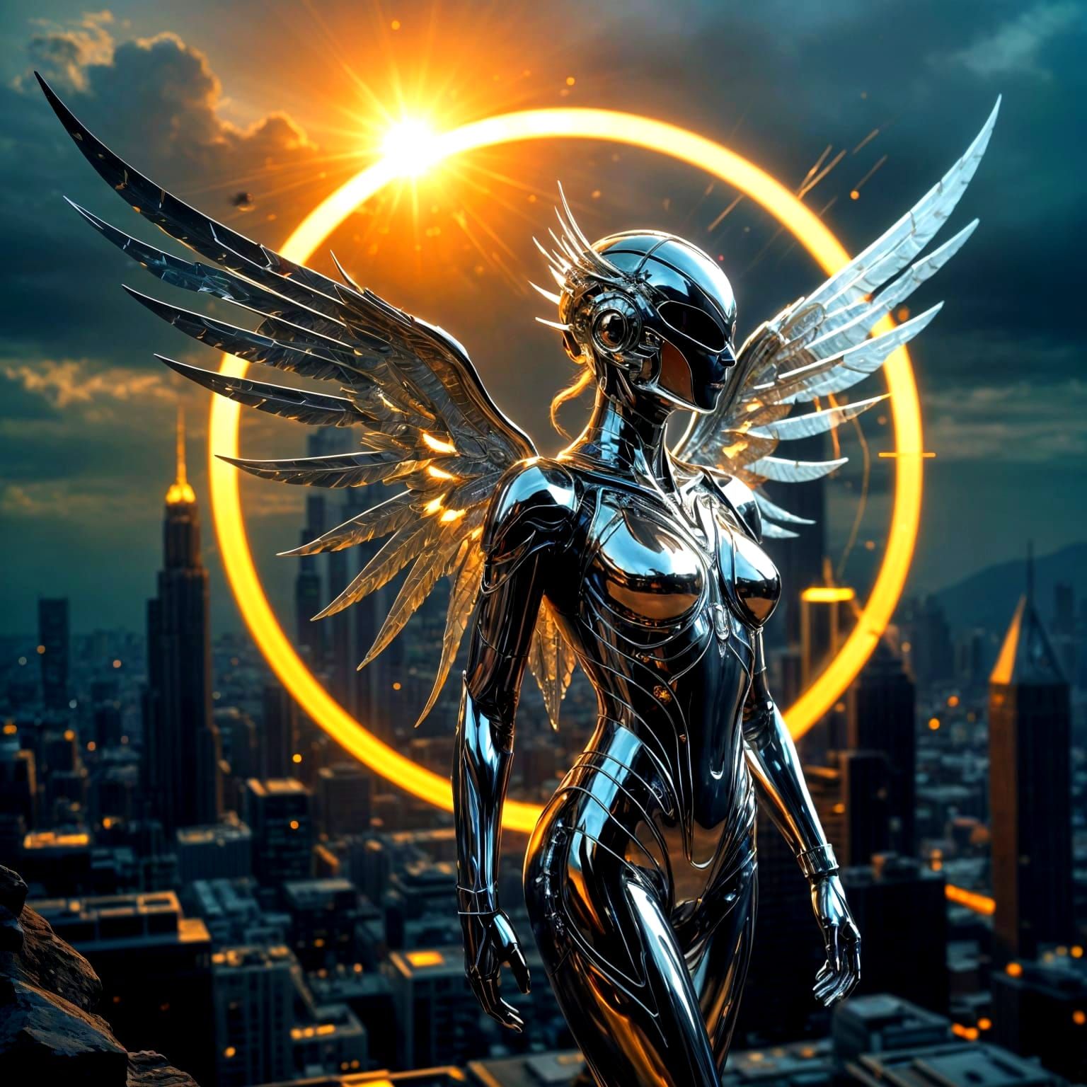 Divine Architect in Shimmering Platinum Chrome