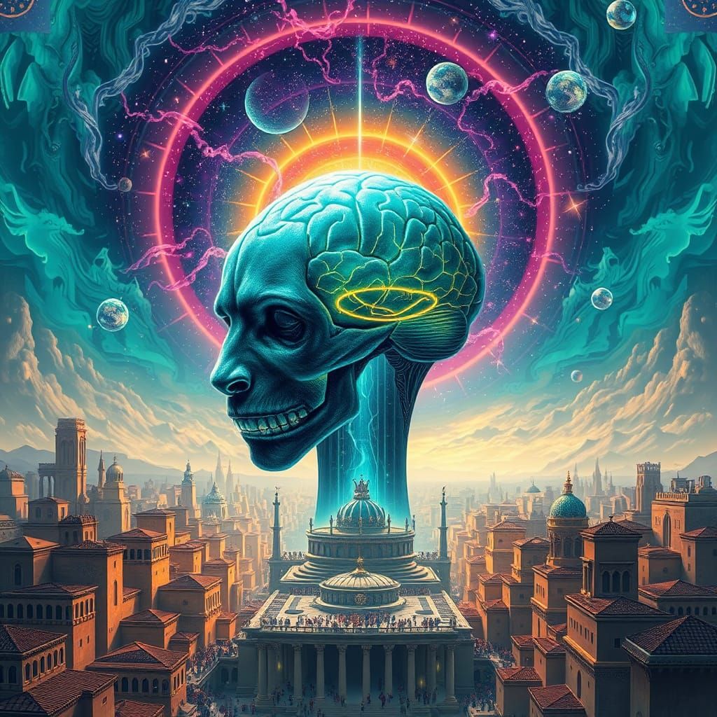 Cosmic Sky Panther Realm: City of Transcendental Time